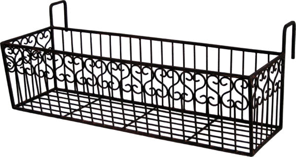 Blumenkasten BALCONI Metall Blumenkorb H/B/T 18,5/64/19,5 cm Eisen, du