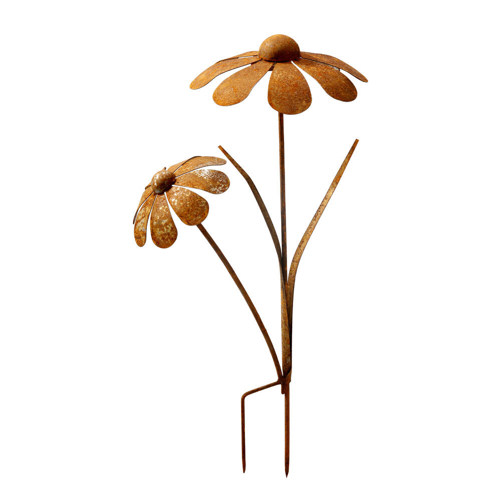 blumenkasten stecker rost Blumenstecker Blumen Rost Deko Stecker Gartendeko Stab Beetstecker 2 B