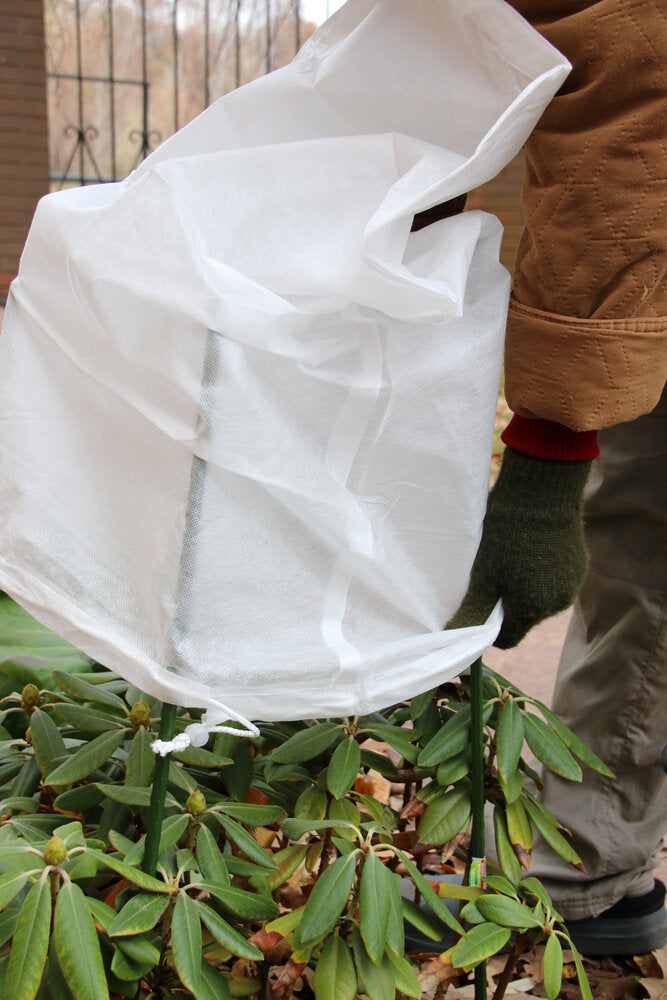 Frostschutzhaube Frostschutzvlies Vlies-Schutzhaube für Pflanzen weiß