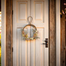 Osterkranz Tür-/Fensterkranz mit Ostereiern und grünen Blättern Filz fairtrade weich 25cm Durchmesser mit Schlaufe leicht unzerbrechlich