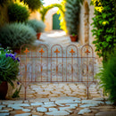 Beetzaun Gartenzaun Rankhilfe WINDSOR Metall nit Edelrost Deko H:58 cm x L:81cm