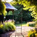 Rankgitter CLAVI Staudenstütze Rankgerüst braun Rost Rankhilfe Metall Eisen Deko H/B/T: 75/19/3 cm