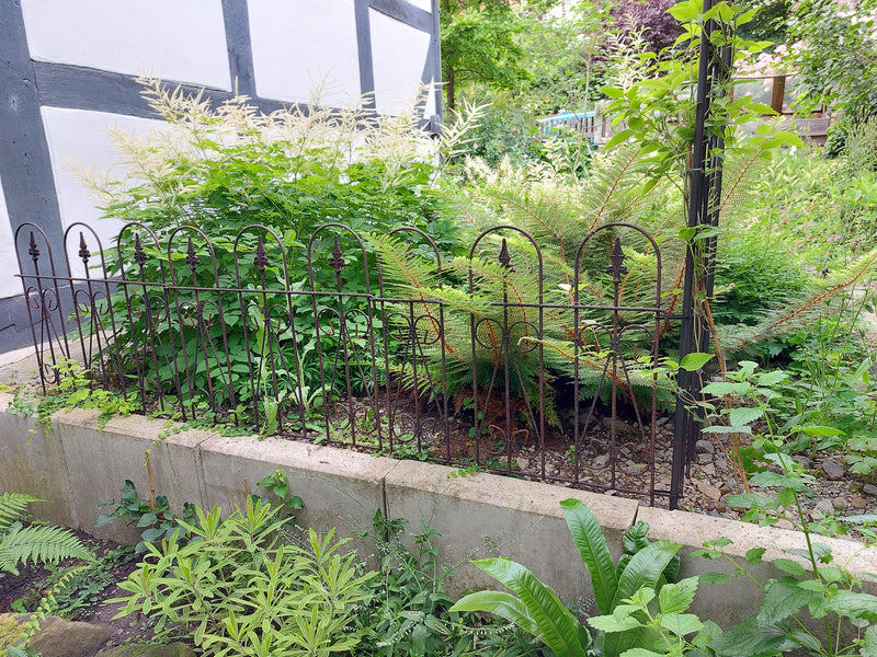 Beetzaun Gartenzaun Rankhilfe GERRY Eisen Rost Deko H: 65cm x L: 55cm