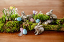 Hase KRABI Figur aus Polyresin antikgold patiniert Vintage Ostern Osterdeko Dekoration Osterhase H/B/T 7,5/3,5/7,5 cm