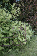 Staudenhalter AGRI Staudenbinder Strauchhalter halbrund Rankhilfe H/B/T: 61/70/32 cm Metall dunkelbraun