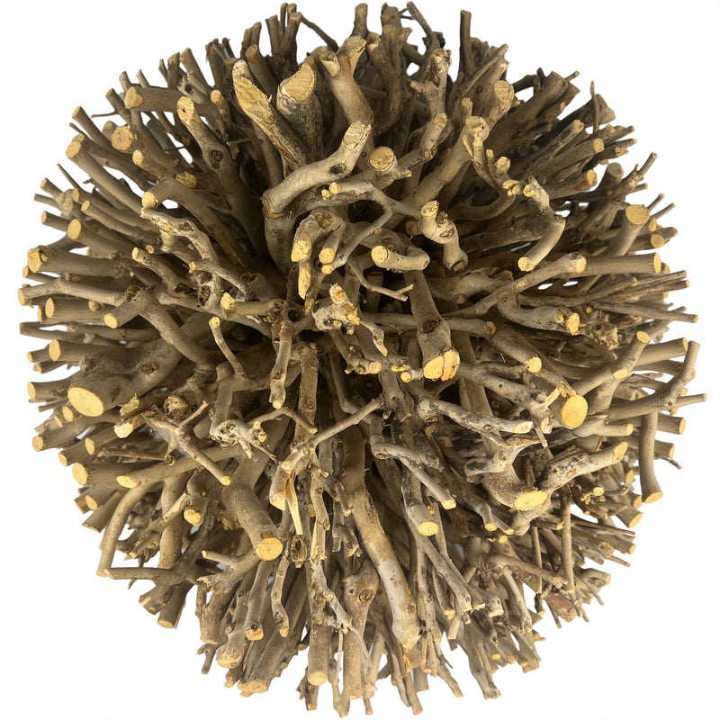Kugel Dekokugel aus Holz (Äste, Zweige, Weide) naturbelassen voll Gartenkugel 45 cm Durchmesser
