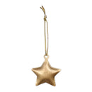 12 Stück Sterne Metallsterne gold Anhänger zum Hängen Weihnachten Weihnachtsbaum Christbaumschmuck 3 x 3,5 cm