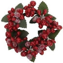 Kranz Beerenkranz rot für Gesteck Kerzenhalter Dekoration Herbst Advent Weihnachten 8cm Durchmesser