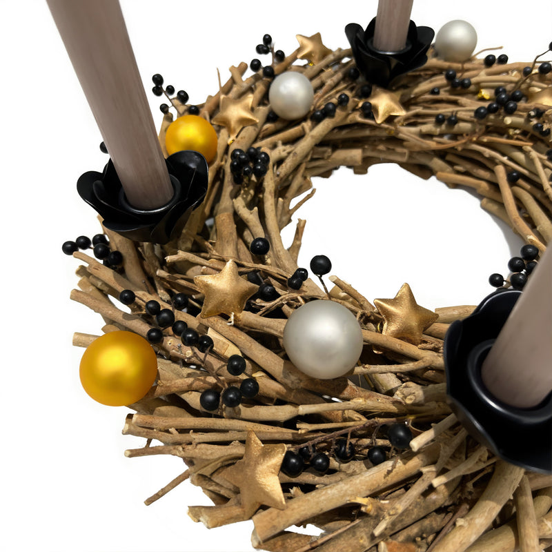 Kranz Türkranz Weihnachten Advent Tischkranz Weide naturbelassen mit Schnur Zweige 40, 45 oder 57 cm Durchmesser