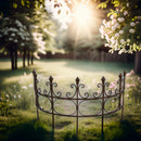 Staudenhalter Staudenbinder halbrund Rankhilfe 70cm breit Eisen braun