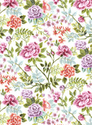 Wachstuchtischdecke PVC "Flowers"  Sommerblumen bunt Schutzdecke Wachstuch Breite: 140cm Länge wählbar