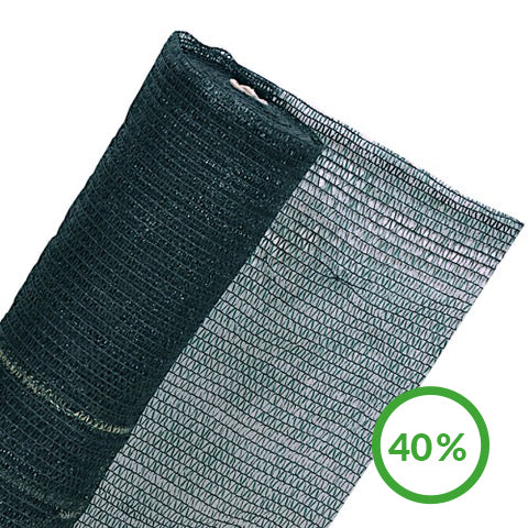 40% Schattiernetz in 4m Br. Sonnenschutz Gewächshausnetz Laubschutz Meterware