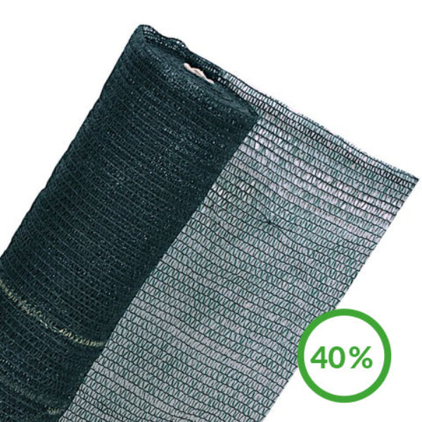 40% Schattiernetz in 1m Br. Sonnenschutz  Laubschutz Gewächshausnetz Meterware