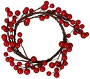 Kranz rote Beeren für Gesteck Kerzenhalter Dekoration Herbst Advent Weihnachten 10cm Durchmesser