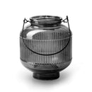 Laterne LAURA Glaslaterne Kerzenhalter zum Hinstellen oder Aufhängen Gartendeko 17cm hoch x 14cm Durchmesser