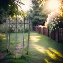 Staudenhalter BELLA Strauchhalter halbrund Rankhilfe Metall Eisen dunkelbraun Deko H/B/T: 91/63/33cm