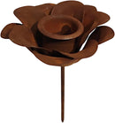 Kerzenhalter Tulpenform für Stabkerzen zum Stecken mit Stab Metall Rost verrostet  oder schwarz lackiert Advent Weihnachten Kranz