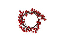 Kranz rote Beeren für Gesteck Kerzenhalter Dekoration Herbst Advent Weihnachten 10cm Durchmesser