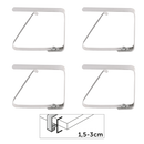 Tischtuchklammer INOX Tischdeckenklemme Metall Tischdeckenhalter 4 Stück im Set