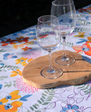 Wachstuchtischdecke Magic Garden Blüten Blätter bunt Outdoor Indoor Tischdecke Wachstuch Breite: 140cm Länge wählbar