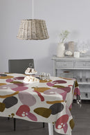 Wachstuchtischdecke NAMIBIA in 1,4m Br. Wachstuch PVC Tischdecke Outdoor Indoor Leinen-Prägung Länge wählbar