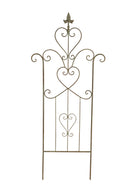 Rankhilfe Rankgitter Stütze Pflanzen Metall Deko 113cm hoch x 49cm breit grün antik Staudenhalter Stecker