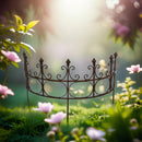 2-er Set Staudenhalter Staudenbinder Rankhilfe halbrund Rankhilfe 70cm br.Metall