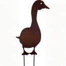 Gartenstecker Gans stehend 70cm Gesamthöhe Bodenstecker Rost Deko Stecker Ostern  Edelrost Beetstecker