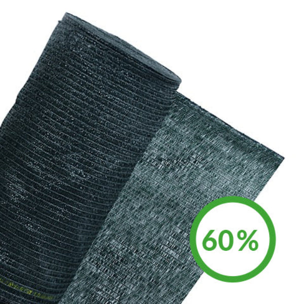 60% Schattiernetz in 2m Br. Sonnenschutz Sichtschutz Gewächshausnetz Schattennetz Meterware