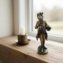 Christbaumschmuck Deko Hänger Filz Dino mit Weihnachtsmütze und Geschenk grün rot weich B/H: 15cm/15cm leicht Weihnachten