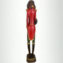 Kaminuhr Uhr zum Hinstellen Hund mit Uhr Standuhr Tischuhr 43 cm hoch rot grün schwarz