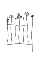 Rankhilfe mit Blumen Rankgitter Stütze Pflanzen Metall Deko 69cm hoch x 44cm breit schwarz lackiert Stecker