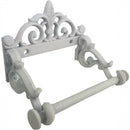 Toilettenpapierhalter Halter Klorollenhalter H/B/T 8/15/7,5 cm WC-Papierhalter Gusseisen antik weiss shabby look