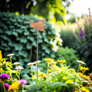 Biene Rost Deko Stecker Bodenstecker Gartendeko Stab Edelrost Beetstecker 47cm Gesamthöhe