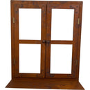 Dekofenster Fenster Metall Garten Dekoration Rost verrostet zum Stellen H/B/T: 60x52x21 cm