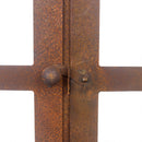 Dekofenster Fenster Metall Garten Dekoration Rost verrostet zum Stellen H/B/T: 60x52x21 cm