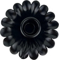 Kerzenhalter Blume für Stabkerzen zum Stecken mit Stab Metall schwarz lackiert oder braun verrostet Advent Weihnachten Kranz