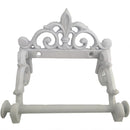 Toilettenpapierhalter Halter Klorollenhalter H/B/T 8/15/7,5 cm WC-Papierhalter Gusseisen antik weiss shabby look