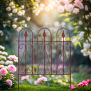 Beetzaun Gartenzaun Rankhilfe GERRY Eisen Rost Deko H: 65cm x L: 55cm