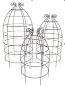 Rankturm VAZA Rankgitter Rankhilfe Obelisk Rankgerüst Metall Eisen mit Edelrost Staudenhalter in drei Größen