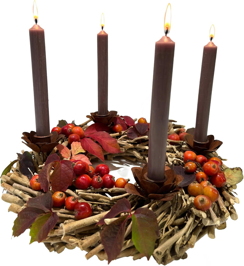Kranz Türkranz Weihnachten Advent Tischkranz Weide naturbelassen mit S