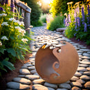 Gartendeko Kugel zum Bepflanzen Metall Rost Deko Gartenkugel Feuerschale Schale 30cm