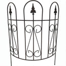 3-er Set Staudenhalter Staudenbinder bodennah rund Rankhilfe 58cm Durchmesser Eisen braun