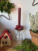 Kranz Beerenkranz rot für Gesteck Kerzenhalter Dekoration Herbst Advent Weihnachten 8cm Durchmesser