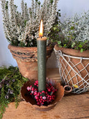 Kranz Beerenkranz rot für Gesteck Kerzenhalter Dekoration Herbst Advent Weihnachten 8cm Durchmesser