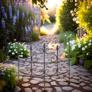 Staudenhalter AGRI Staudenbinder Strauchhalter halbrund Rankhilfe H/B/T: 61/70/32 cm Metall dunkelbraun