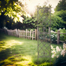 FARFA Rankgitter Rankhilfe Rankgerüst für Kletterpflanzen Metall Staudenhalter  H/B/T 135/30/0,5 cm