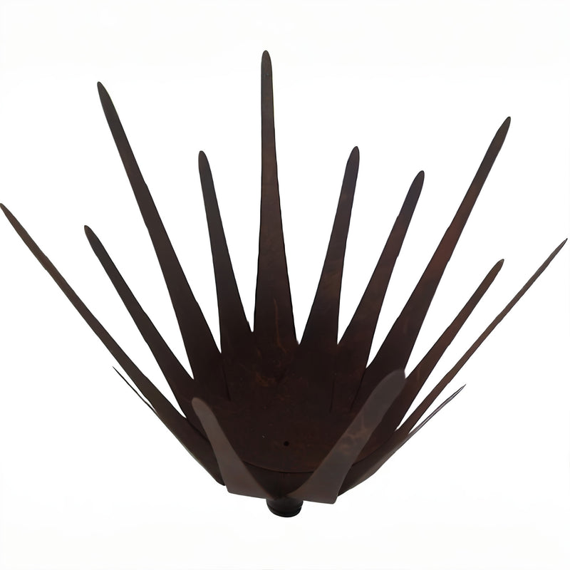 Schale Kerzenhalter Lotus Dekoschale mit Edelrost mit 3 Füßen Durchmesser: 24cm unten 30cm oben, Höhe 38cm Dekoobjekt