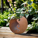 Gartendeko Kugel zum Bepflanzen Metall Rost Deko Gartenkugel Feuerschale Schale 30cm