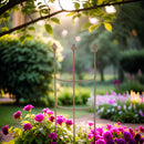 Rankgitter QUADRI Strauchhalter Staudenstütze Rankgerüst halbrund braun Rost Rankhilfe Metall Eisen Deko H/B/T: 70/35/18 cm